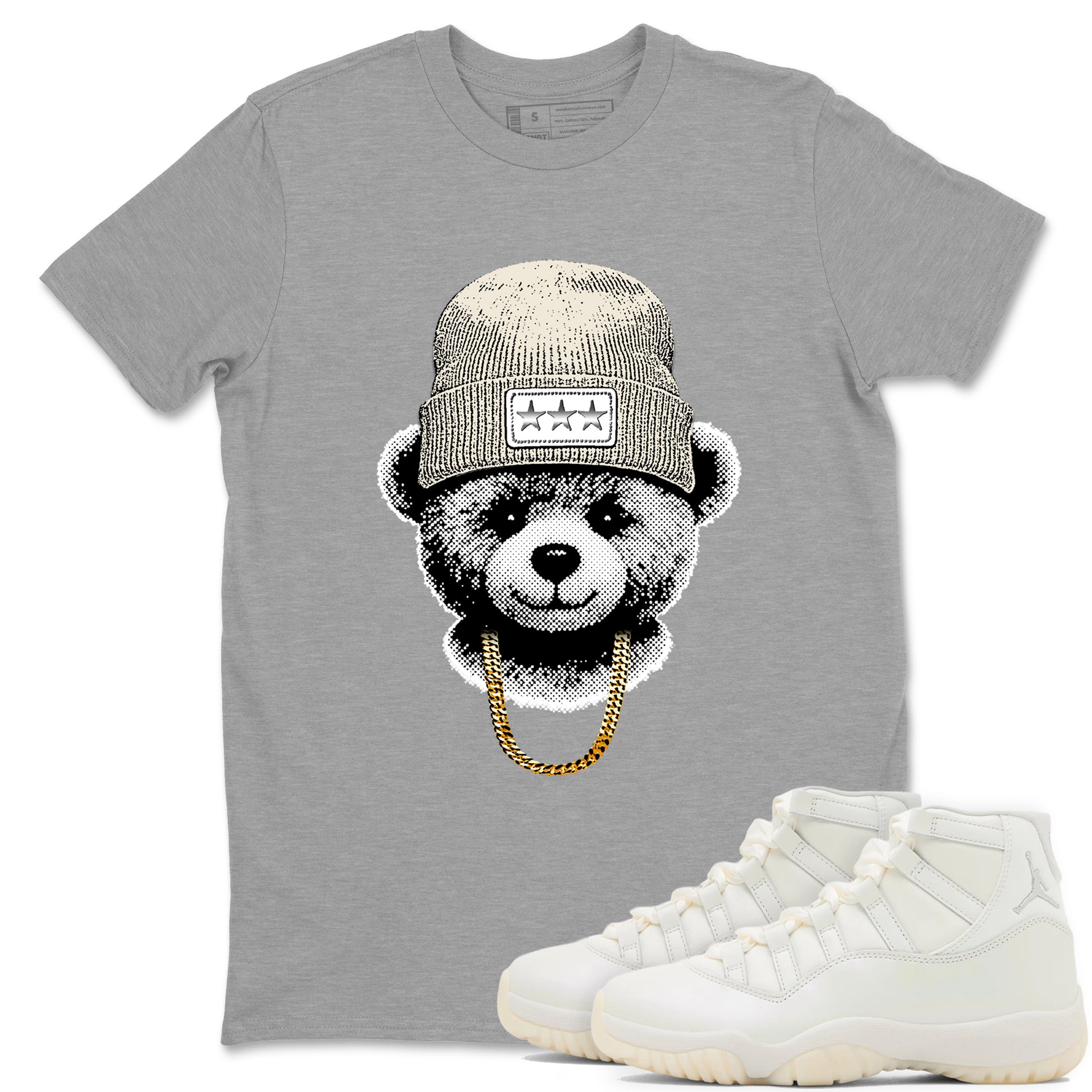 Gangster Teddy SNRT Sneaker Tees - Air Jordan 11 Pearl - SNRT Sneaker T-shirts