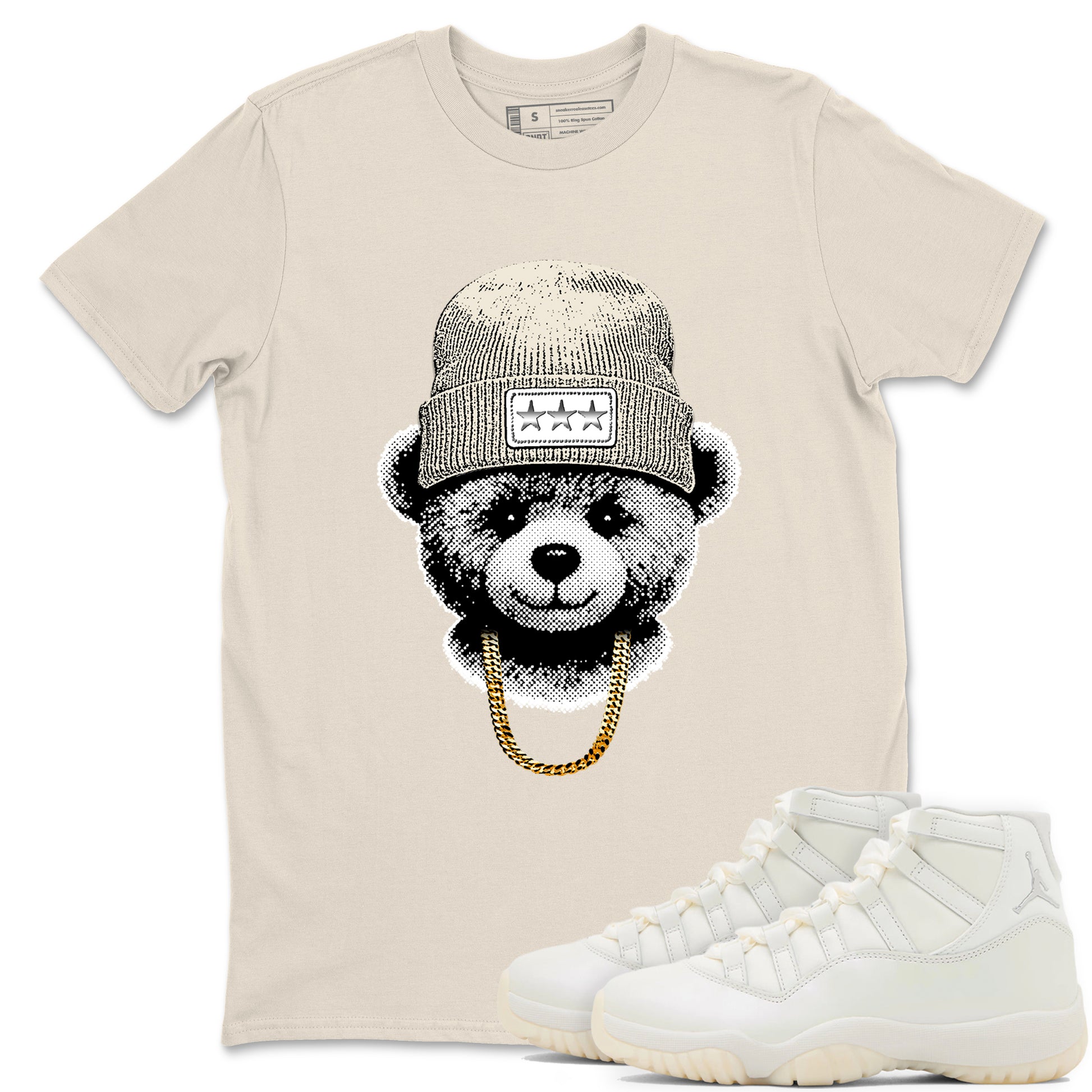 Gangster Teddy SNRT Sneaker Tees - Air Jordan 11 Pearl - SNRT Sneaker T-shirts