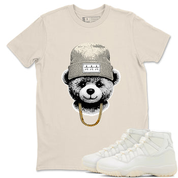 Gangster Teddy SNRT Sneaker Tees - Air Jordan 11 Pearl - SNRT Sneaker T-shirts