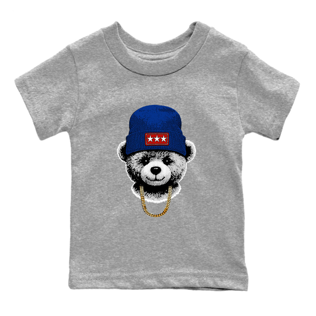 Sneaker Threads – Sneaker Tees To Match Air Jordan 11 Rare Air – Gangster Teddy Youth Graphic Tee Heather Grey 2. Perfect for Jordan releases 2025 colorways.