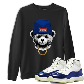 Sneaker Threads – Sneaker Tees To Match Air Jordan 11 Rare Air – Gangster Teddy Graphic Tee Black 1. Perfect for Jordan releases 2025 colorways.