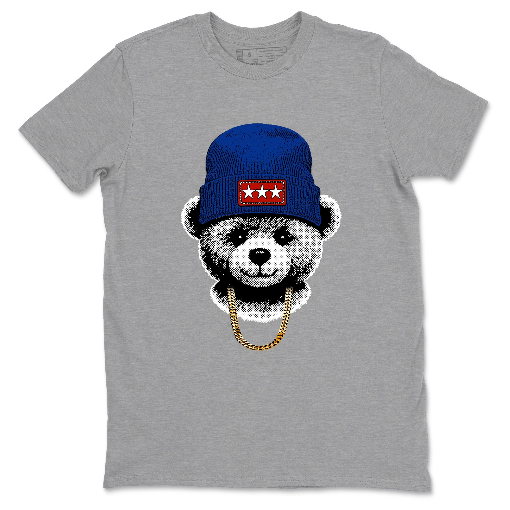 Sneaker Threads – Sneaker Tees To Match Air Jordan 11 Rare Air – Gangster Teddy Graphic Tee Heather Grey 2. Perfect for Jordan releases 2025 colorways.