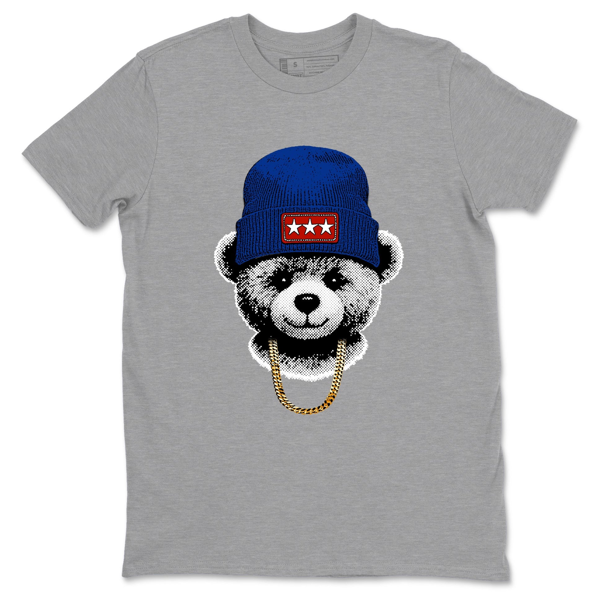 Sneaker Threads – Sneaker Tees To Match Air Jordan 11 Rare Air – Gangster Teddy Graphic Tee Heather Grey 2. Perfect for Jordan releases 2025 colorways.