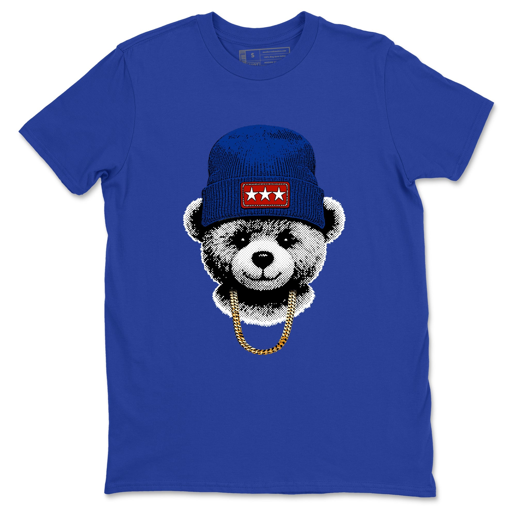 Sneaker Threads – Sneaker Tees To Match Air Jordan 11 Rare Air – Gangster Teddy Graphic Tee Royal Blue 2. Perfect for Jordan releases 2025 colorways.