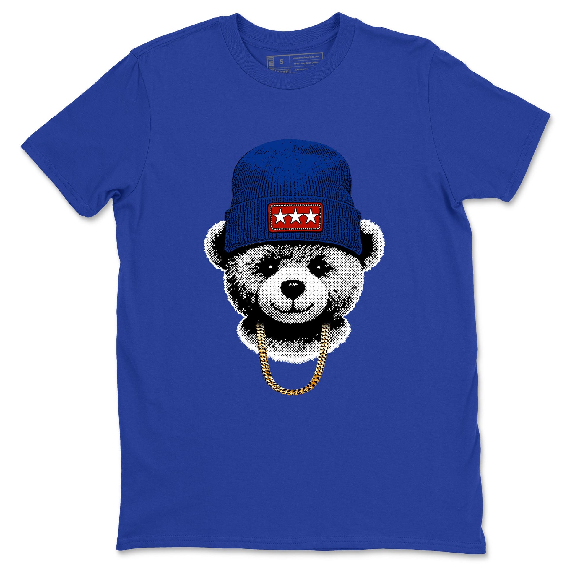 Sneaker Threads – Sneaker Tees To Match Air Jordan 11 Rare Air – Gangster Teddy Graphic Tee Royal Blue 2. Perfect for Jordan releases 2025 colorways.