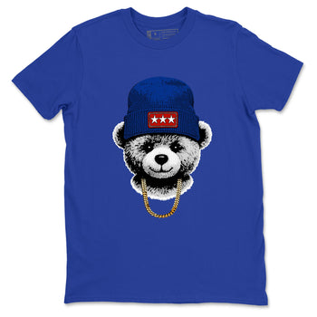 Sneaker Threads – Sneaker Tees To Match Air Jordan 11 Rare Air – Gangster Teddy Graphic Tee Royal Blue 2. Perfect for Jordan releases 2025 colorways.