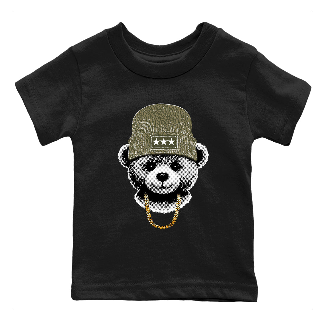 Sneaker Threads – Sneaker Threads To Match Air Jordan 3 Family Affair Shoes – Gangster Teddy Kids T-Shirt Black 2