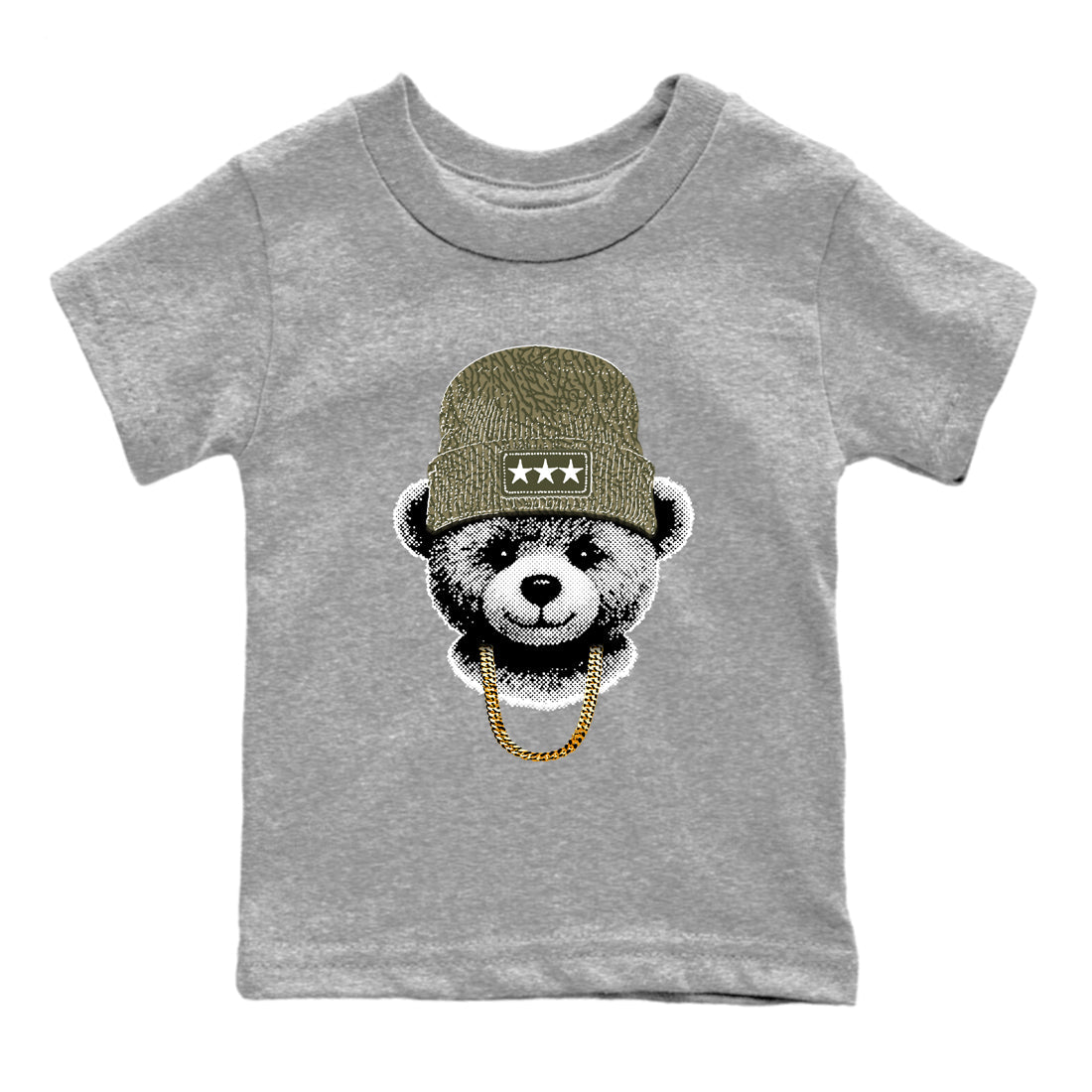 Sneaker Threads – Sneaker Threads To Match Air Jordan 3 Family Affair Shoes – Gangster Teddy Kids T-Shirt Heather Grey 2