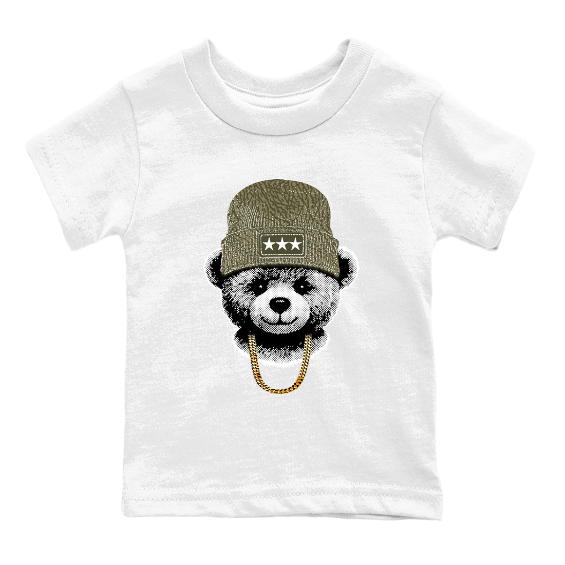 Sneaker Threads – Sneaker Threads To Match Air Jordan 3 Family Affair Shoes – Gangster Teddy Kids T-Shirt White 2