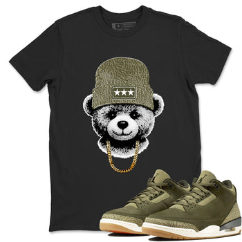Sneaker Threads – Sneaker Threads To Match Air Jordan 3 Family Affair Shoes – Gangster Teddy Tee Black 1