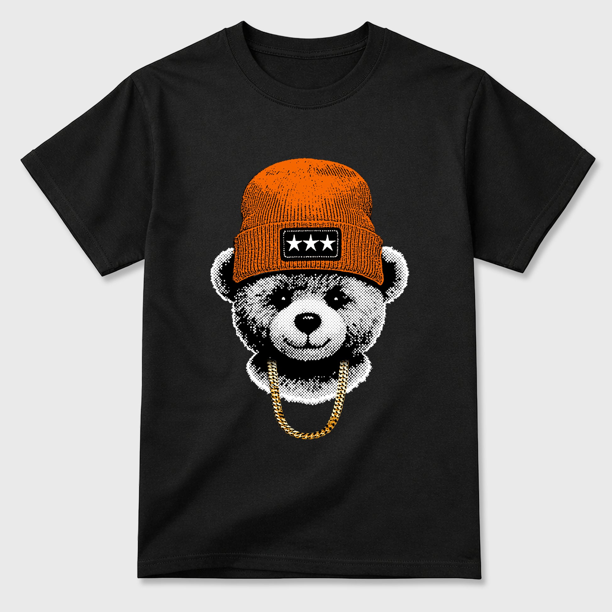 Sneaker match tees – Sneaker Tees To Match Air Jordan 3 Orange Citrus Shoes – Gangster Teddy Tee Black 2