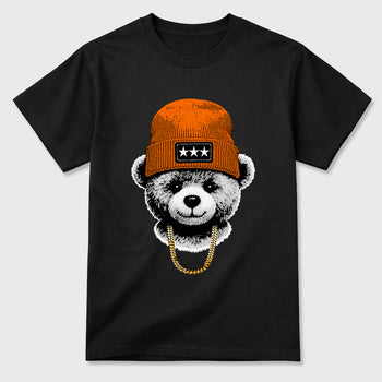 Sneaker match tees – Sneaker Tees To Match Air Jordan 3 Orange Citrus Shoes – Gangster Teddy Tee Black 2