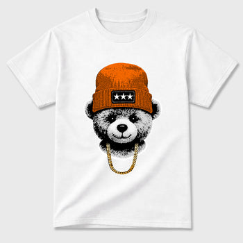 Sneaker match tees – Sneaker Tees To Match Air Jordan 3 Orange Citrus Shoes – Gangster Teddy Tee White 2