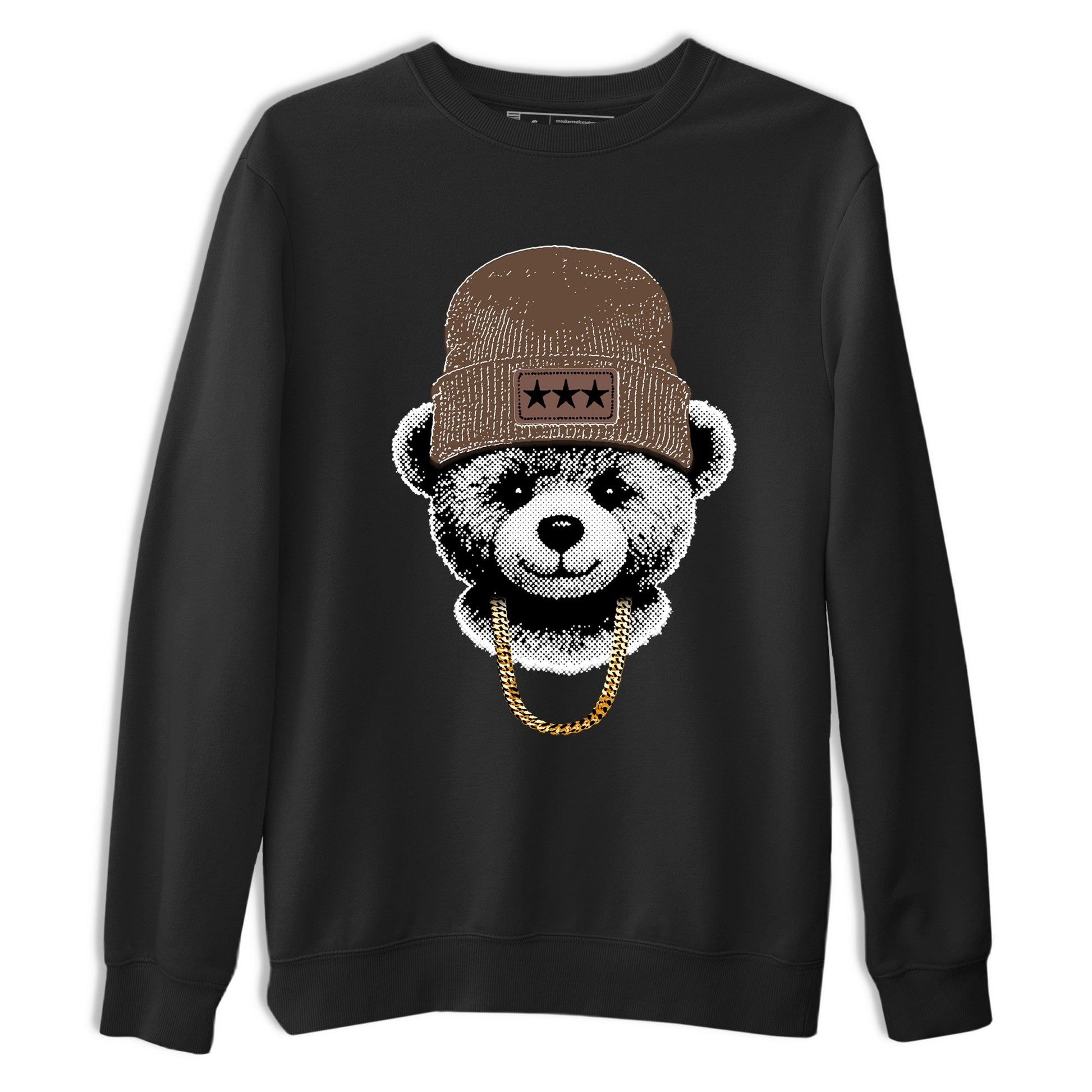 Best Christmas gifts for sneakerheads - Sneaker Tees To Match Air Jordan 4 A Ma Maniere x Dark Mocha Sneakers – Gangster Teddy Tee Black 2