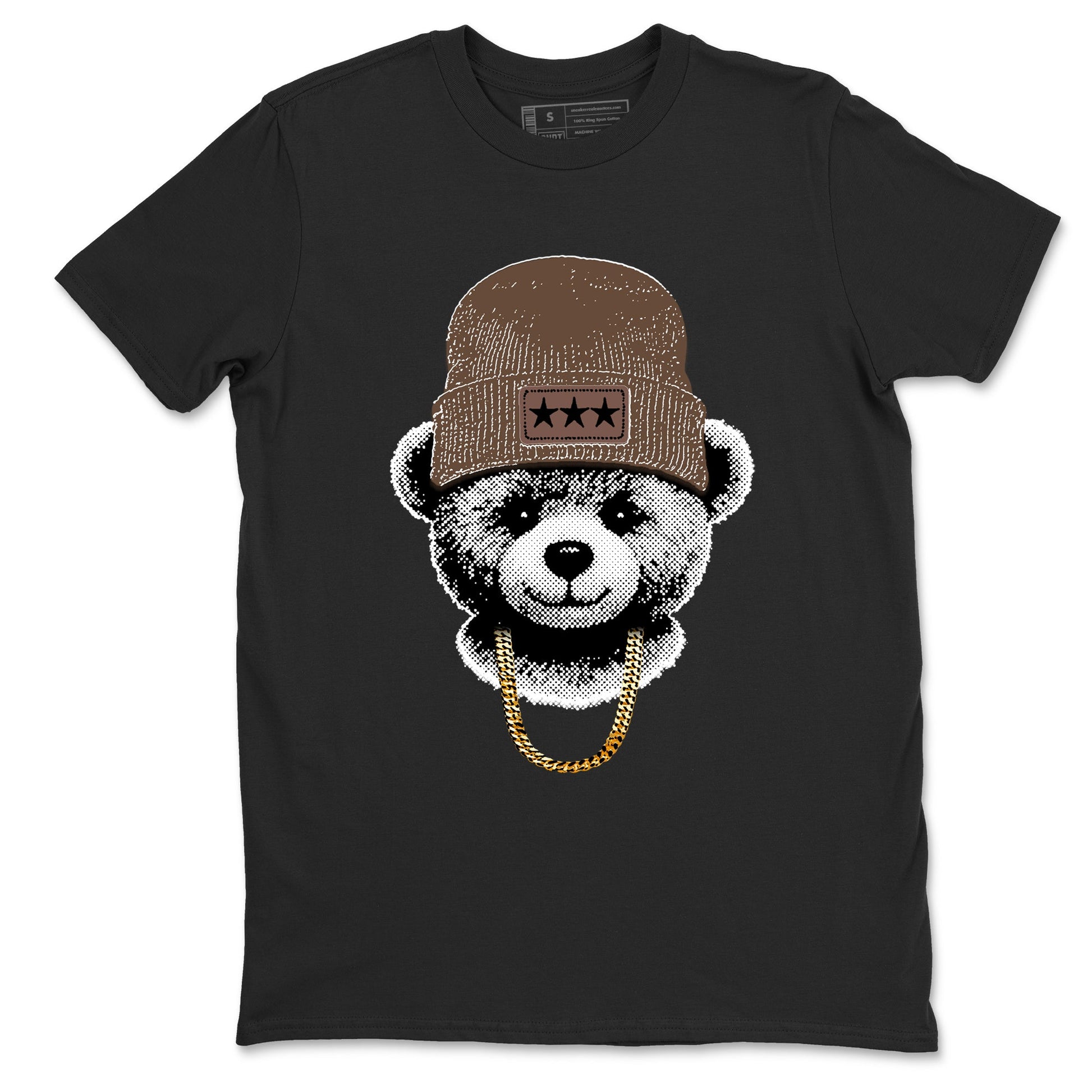 Best Christmas gifts for sneakerheads - Sneaker Tees To Match Air Jordan 4 A Ma Maniere x Dark Mocha Sneakers – Gangster Teddy Tee Black 2