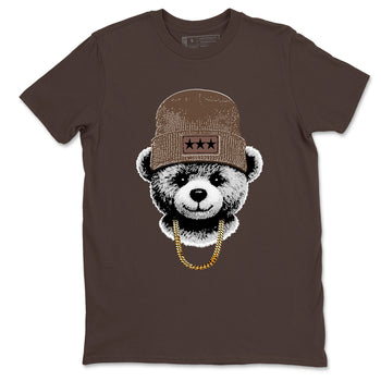 Best Christmas gifts for sneakerheads - Sneaker Tees To Match Air Jordan 4 A Ma Maniere x Dark Mocha Sneakers – Gangster Teddy Tee Dark Chocolate 2