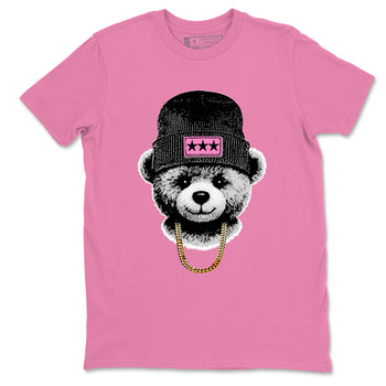 Perfect Valentine's Day Gifts graphic tee  – Sneaker Tees To Match Air Jordan 4 Pink Thunder – Gangster Teddy Tee Bubble Gum 2