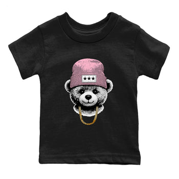 Sneaker tee, Streetwear Brand – Shirts To Match Air Jordan 5 35th Anniversary Sneakers – Gangster Teddy Kids, Baby Graphic T-Shirt Black 2