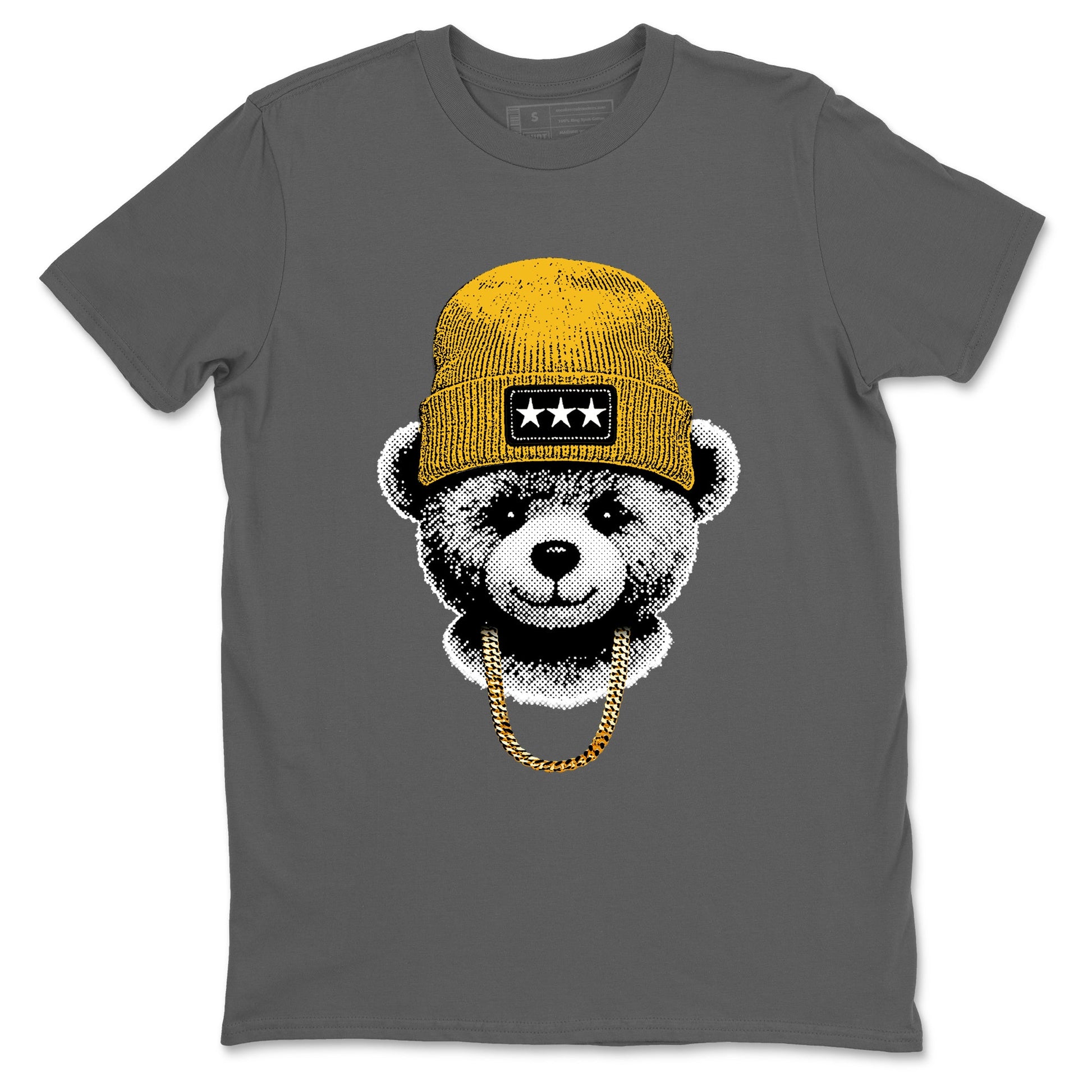Sneaker match tees – Sneaker Tees To Match Jordan 5 Varsity Maize and Wolf Grey Shoes – Gangster Teddy Tee Cool Grey 2