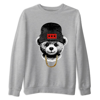 Perfect Valentine's Day Gifts graphic tee  – Sneaker Tees To Match Air Jordan 6 Reverse Infrared – Gangster Teddy Tee Heather Grey 2