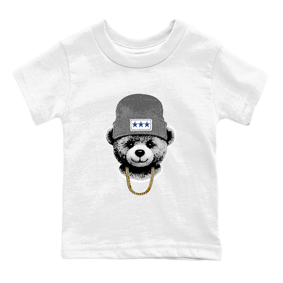 Sneaker match tees – Sneaker Tees To Match Air Jordan 9 Flint Grey Shoes – Gangster Teddy Kids T-Shirt White 2