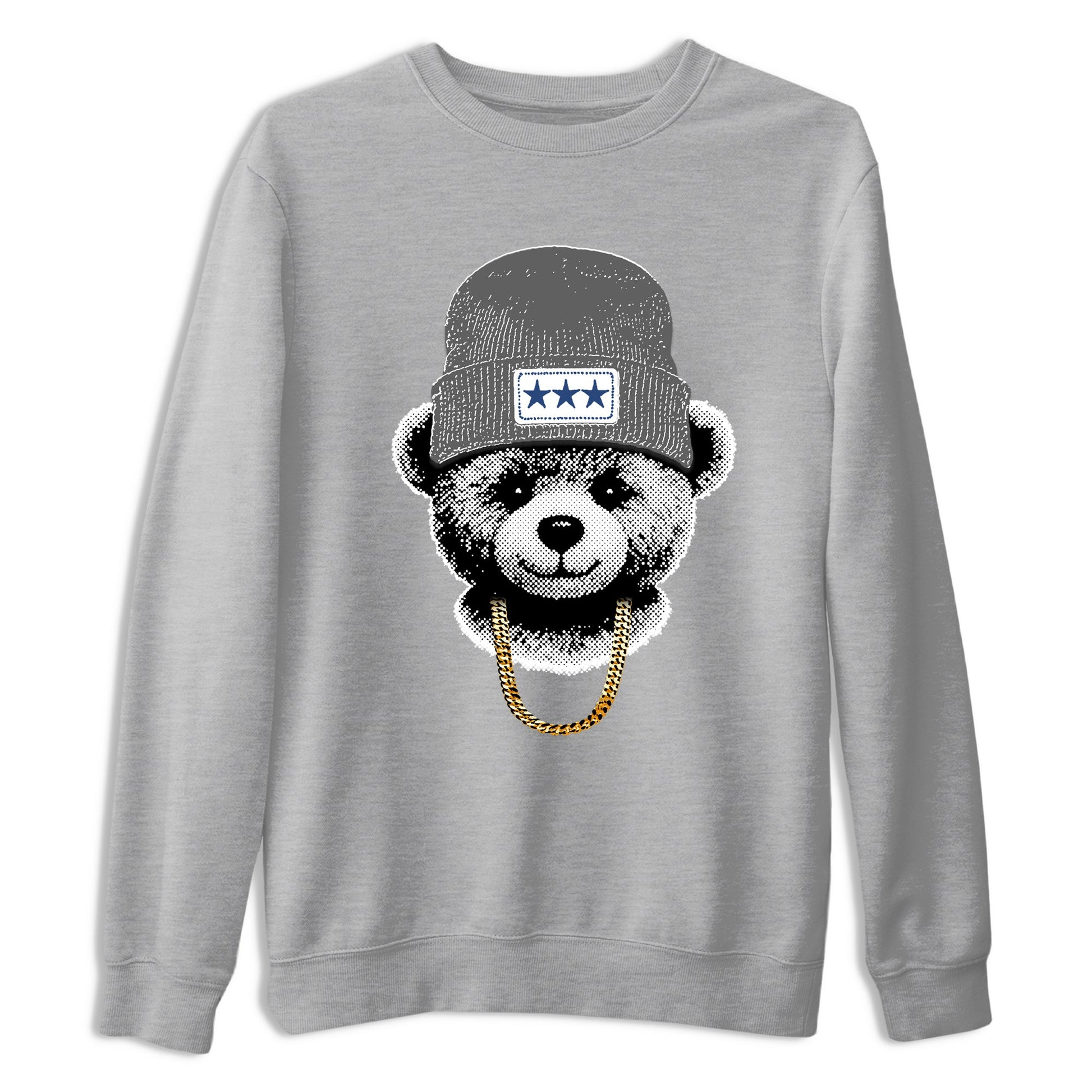 Sneaker match tees – Sneaker Tees To Match Air Jordan 9 Flint Grey Shoes – Gangster Teddy Tee Heather Grey 2