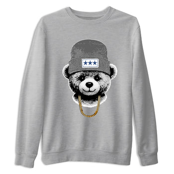 Sneaker match tees – Sneaker Tees To Match Air Jordan 9 Flint Grey Shoes – Gangster Teddy Tee Heather Grey 2