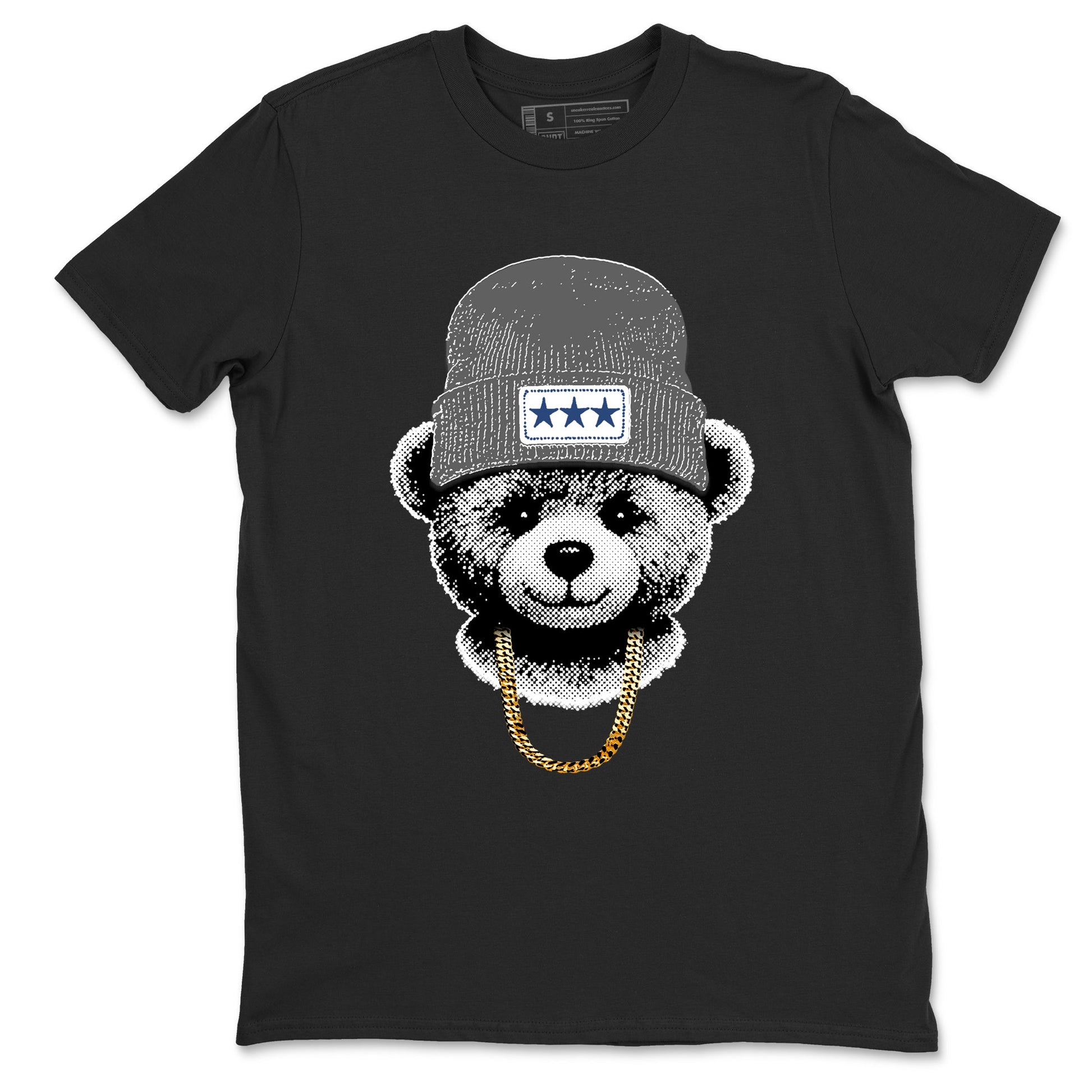 Sneaker match tees – Sneaker Tees To Match Air Jordan 9 Flint Grey Shoes – Gangster Teddy Tee Black 2