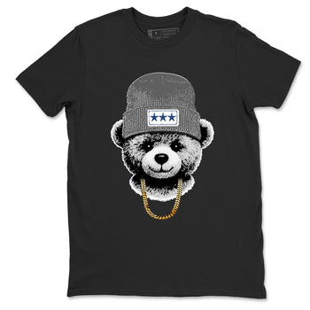 Sneaker match tees – Sneaker Tees To Match Air Jordan 9 Flint Grey Shoes – Gangster Teddy Tee Black 2
