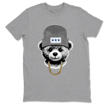 Sneaker match tees – Sneaker Tees To Match Air Jordan 9 Flint Grey Shoes – Gangster Teddy Tee Heather Grey 2