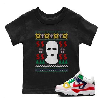 Air Force 3 Low x Nigo shirts to match jordans Christmas Gangster Ugly Sweater sneaker match tees Air Force 3 Blue Void and Tour Yellow match shoes to clothes SNRT Sneaker Tees Youth Baby Black 1 tee