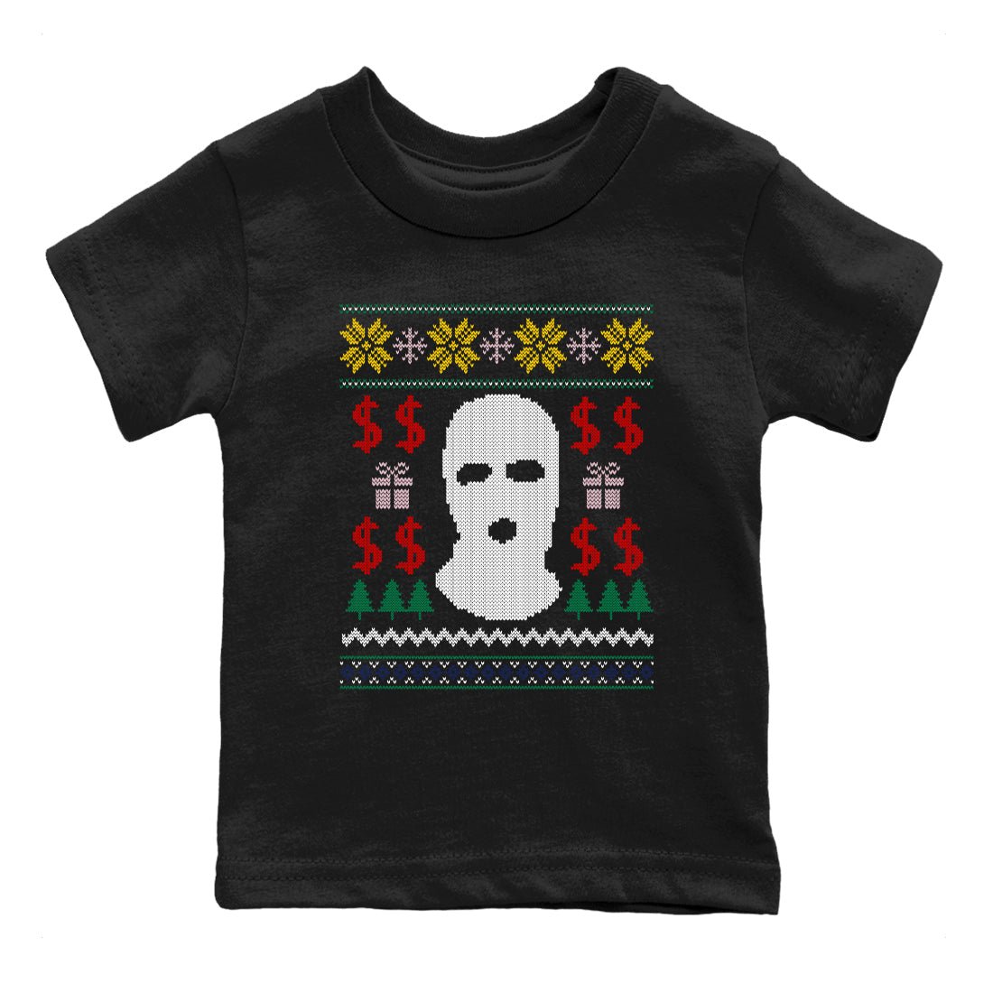 Air Force 3 Low x Nigo shirts to match jordans Christmas Gangster Ugly Sweater sneaker match tees Air Force 3 Blue Void and Tour Yellow match shoes to clothes SNRT Sneaker Tees Youth Baby Black 2 tee