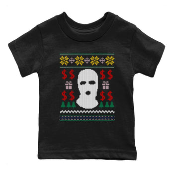 Air Force 3 Low x Nigo shirts to match jordans Christmas Gangster Ugly Sweater sneaker match tees Air Force 3 Blue Void and Tour Yellow match shoes to clothes SNRT Sneaker Tees Youth Baby Black 2 tee