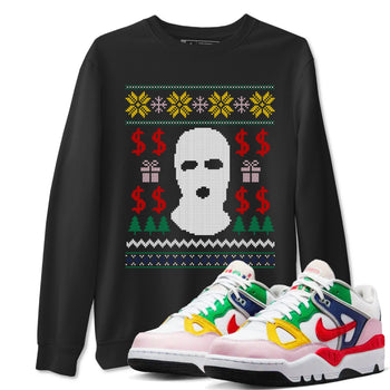 Air Force 3 Low x Nigo shirts to match jordans Christmas Gangster Ugly Sweater sneaker match tees Air Force 3 Blue Void and Tour Yellow match shoes to clothes SNRT Sneaker Tees unisex cotton Black 1 shirts