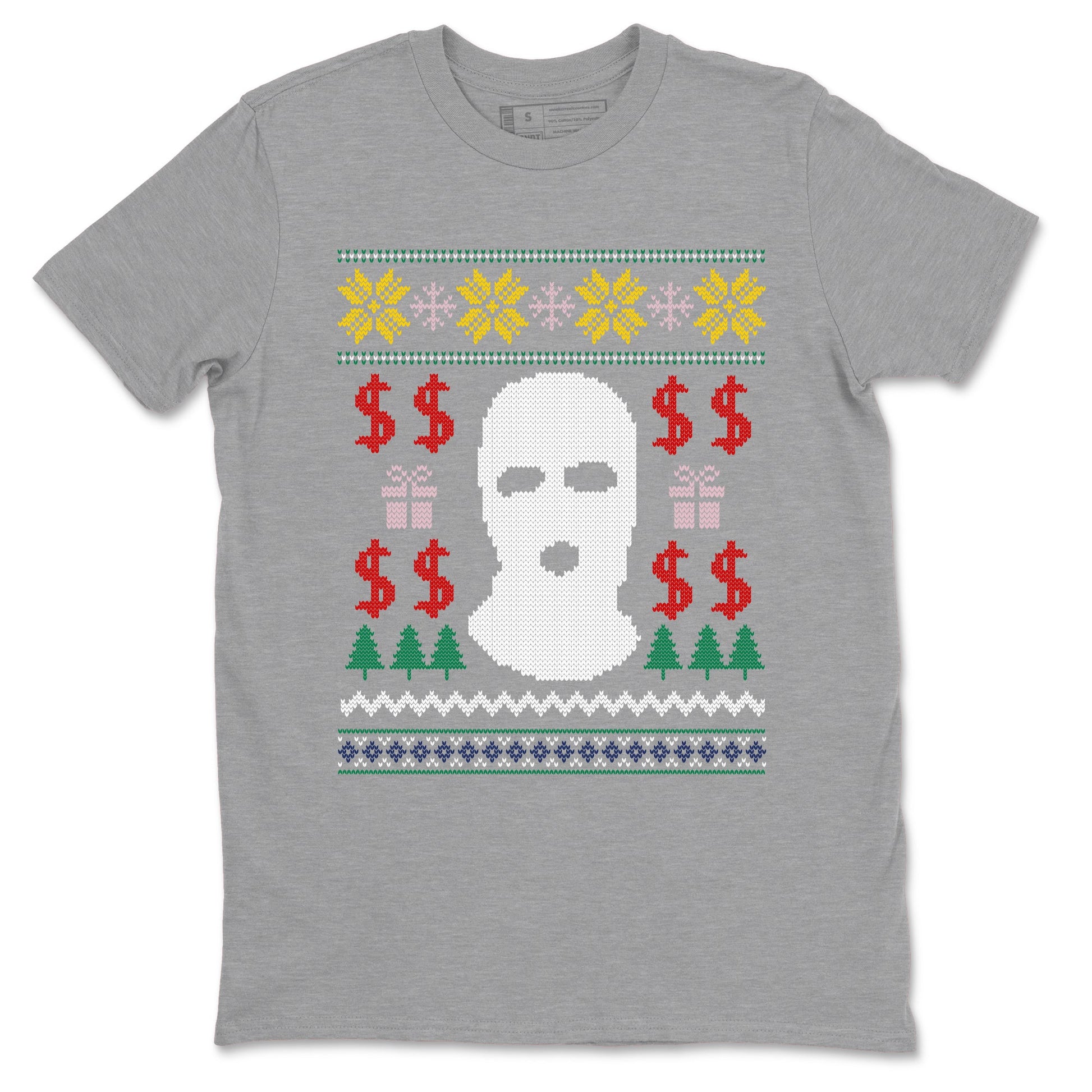 Air Force 3 Low x Nigo shirts to match jordans Christmas Gangster Ugly Sweater sneaker match tees Air Force 3 Blue Void and Tour Yellow match shoes to clothes SNRT Sneaker Tees unisex cotton Heather Grey 2 shirts