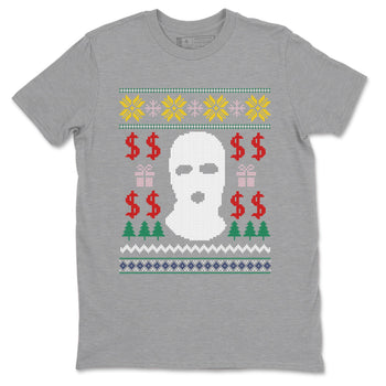 Air Force 3 Low x Nigo shirts to match jordans Christmas Gangster Ugly Sweater sneaker match tees Air Force 3 Blue Void and Tour Yellow match shoes to clothes SNRT Sneaker Tees unisex cotton Heather Grey 2 shirts