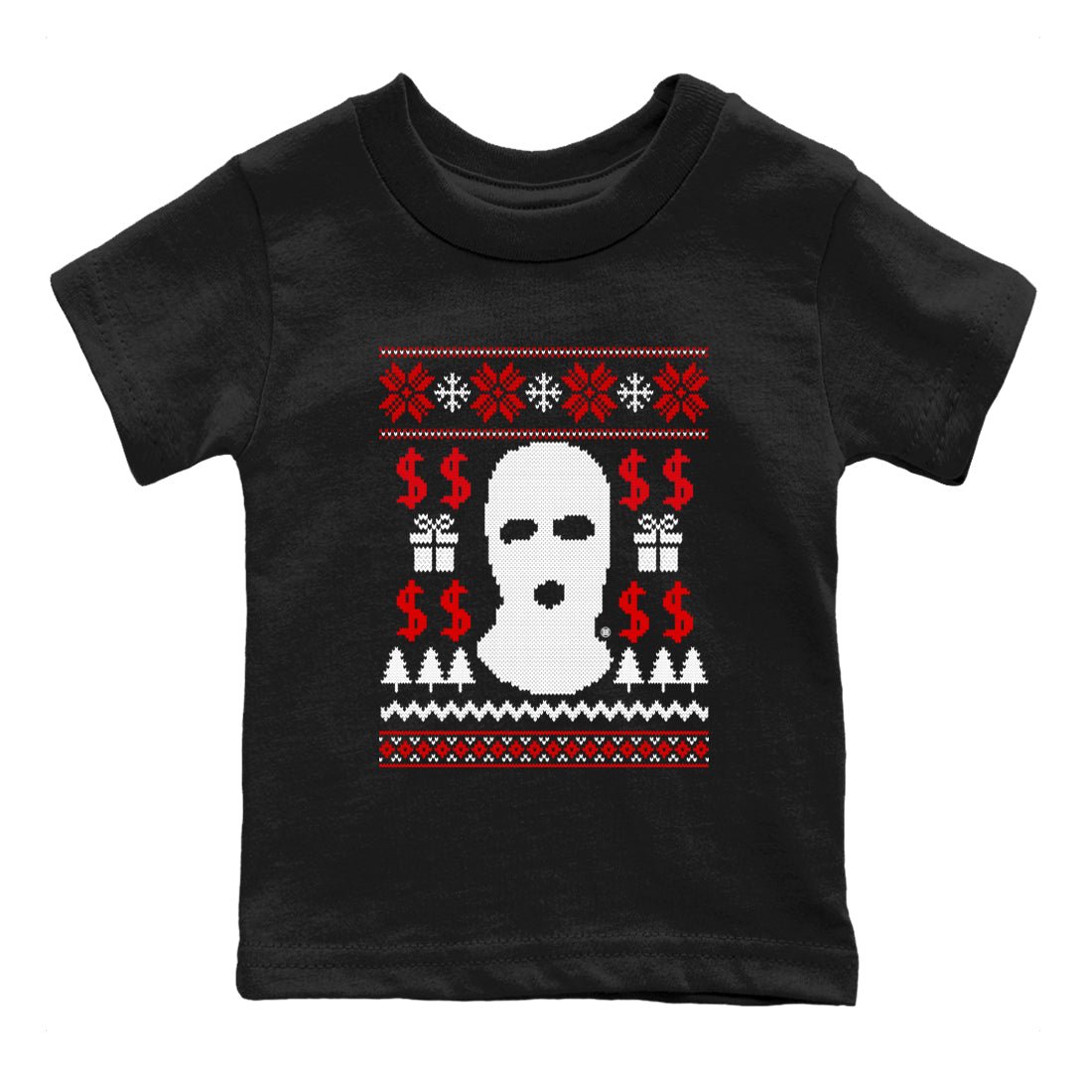 1s Black Toe Reimagined shirts to match jordans Gangster Ugly Sweater sneaker match tees Air Jordan 1 Retro High Black Toe Reimagined match shoes to clothes SNRT Sneaker Tees Youth Baby Black 2 tee