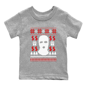 1s Black Toe Reimagined shirts to match jordans Gangster Ugly Sweater sneaker match tees Air Jordan 1 Retro High Black Toe Reimagined match shoes to clothes SNRT Sneaker Tees Youth Baby Heather Grey 2 tee