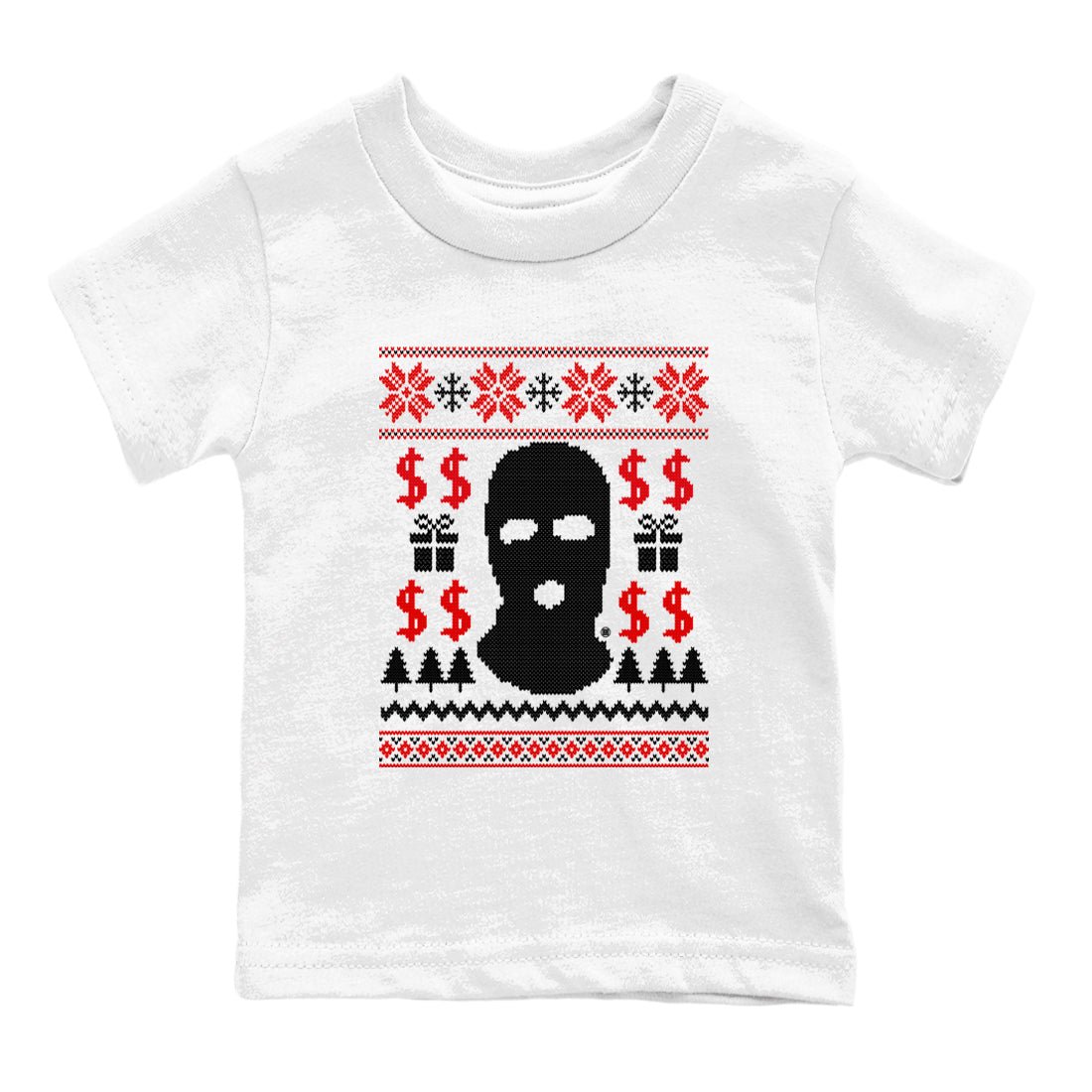 1s Black Toe Reimagined shirts to match jordans Gangster Ugly Sweater sneaker match tees Air Jordan 1 Retro High Black Toe Reimagined match shoes to clothes SNRT Sneaker Tees Youth Baby White 2 tee