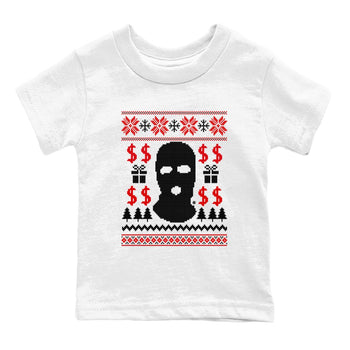 1s Black Toe Reimagined shirts to match jordans Gangster Ugly Sweater sneaker match tees Air Jordan 1 Retro High Black Toe Reimagined match shoes to clothes SNRT Sneaker Tees Youth Baby White 2 tee