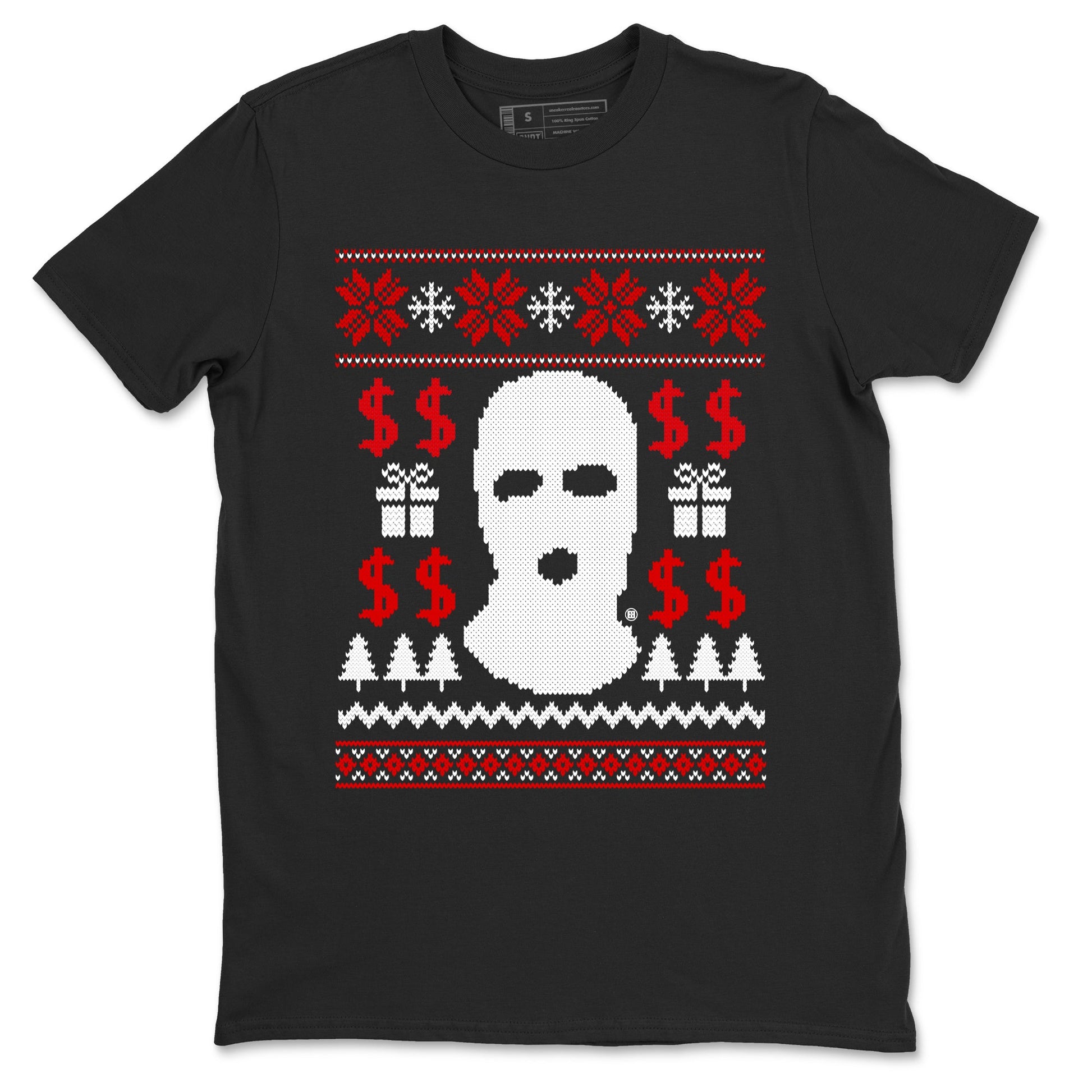 1s Black Toe Reimagined shirts to match jordans Gangster Ugly Sweater sneaker match tees Air Jordan 1 Retro High Black Toe Reimagined match shoes to clothes SNRT Sneaker Tees unisex cotton Black 2 shirts
