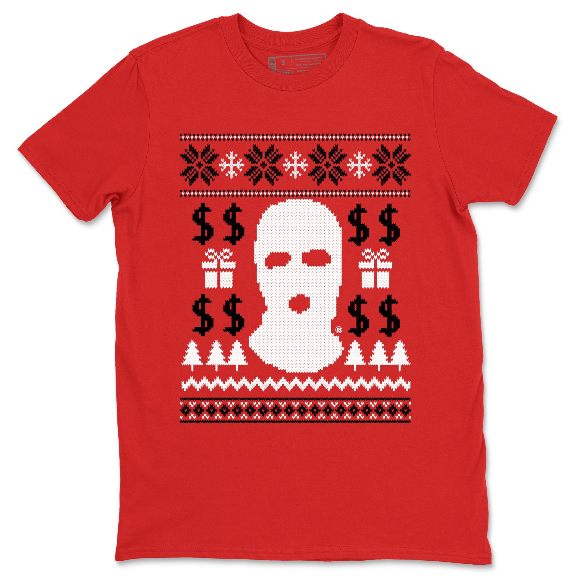 1s Black Toe Reimagined shirts to match jordans Gangster Ugly Sweater sneaker match tees Air Jordan 1 Retro High Black Toe Reimagined match shoes to clothes SNRT Sneaker Tees unisex cotton Red 2 shirts