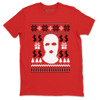 1s Black Toe Reimagined shirts to match jordans Gangster Ugly Sweater sneaker match tees Air Jordan 1 Retro High Black Toe Reimagined match shoes to clothes SNRT Sneaker Tees unisex cotton Red 2 shirts