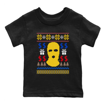1s Travis Scott Canary shirts to match jordans Gangster Ugly Sweater sneaker match tees Air Jordan 1 Low OG Travis Scott Canary match shoes to clothes SNRT Sneaker Tees Youth Baby Black 2 tee