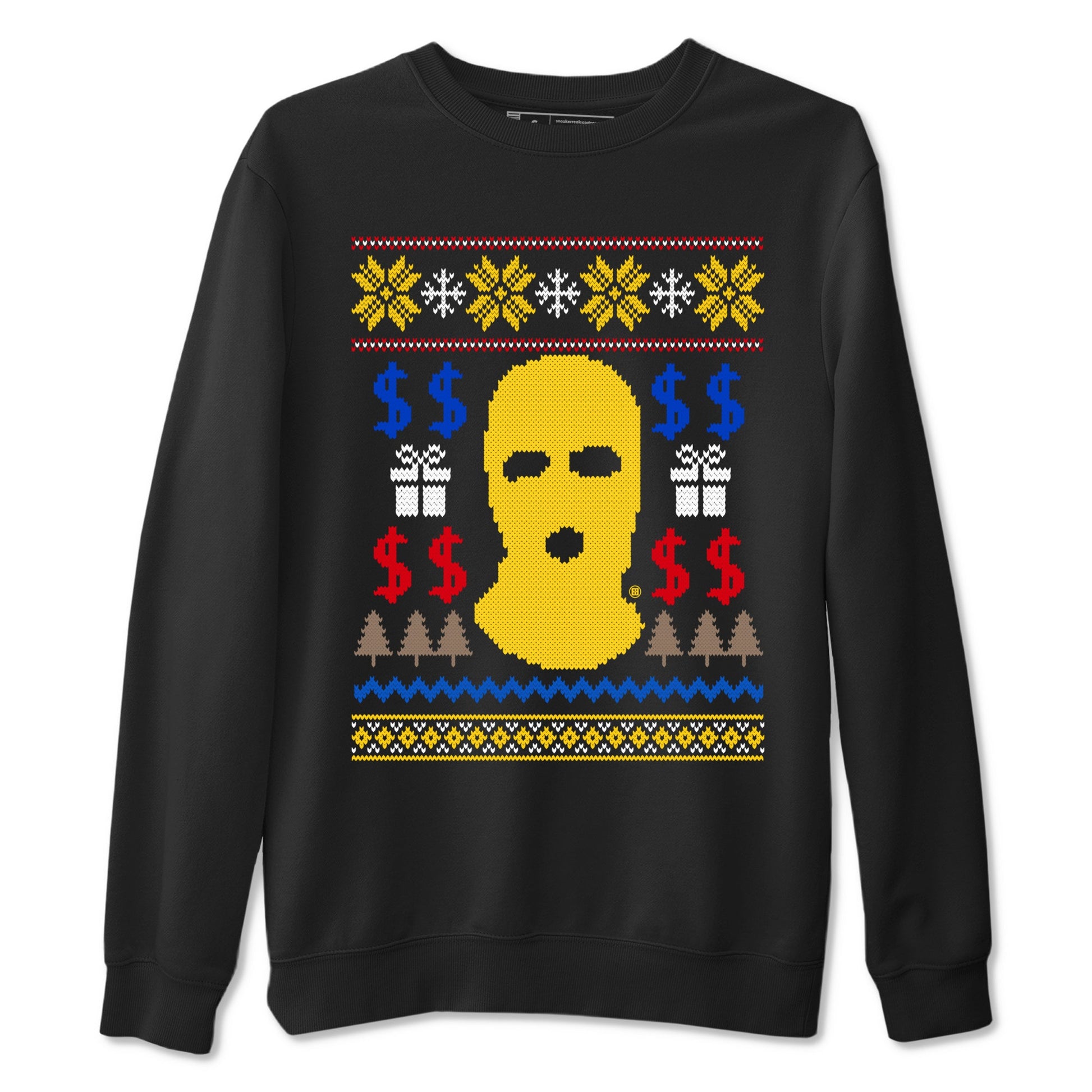 1s Travis Scott Canary shirts to match jordans Gangster Ugly Sweater sneaker match tees Air Jordan 1 Low OG Travis Scott Canary match shoes to clothes SNRT Sneaker Tees unisex cotton Black 2 shirts