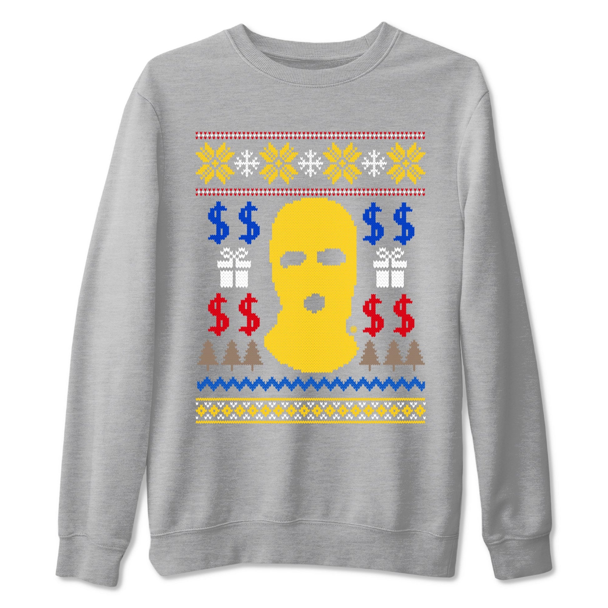 1s Travis Scott Canary shirts to match jordans Gangster Ugly Sweater sneaker match tees Air Jordan 1 Low OG Travis Scott Canary match shoes to clothes SNRT Sneaker Tees unisex cotton Heather Grey 2 shirts