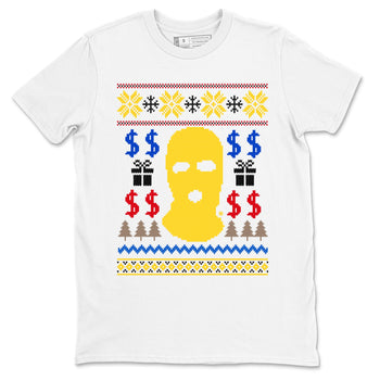 1s Travis Scott Canary shirts to match jordans Gangster Ugly Sweater sneaker match tees Air Jordan 1 Low OG Travis Scott Canary match shoes to clothes SNRT Sneaker Tees unisex cotton White 2 shirts