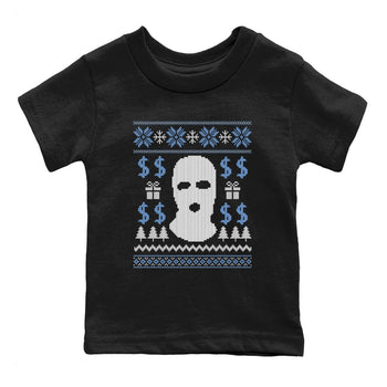 11s Legend Blue shirts to match jordans Christmas Gangster Ugly Sweater sneaker match tees Air Jordan 11 Retro Legend Blue match shoes to clothes SNRT Sneaker Tees Youth Baby Black 2 tee