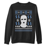 11s Legend Blue shirts to match jordans Christmas Gangster Ugly Sweater sneaker match tees Air Jordan 11 Retro Legend Blue match shoes to clothes SNRT Sneaker Tees unisex cotton Black 2 shirts