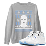 11s Legend Blue shirts to match jordans Christmas Gangster Ugly Sweater sneaker match tees Air Jordan 11 Retro Legend Blue match shoes to clothes SNRT Sneaker Tees unisex cotton Heather Grey 1 shirts